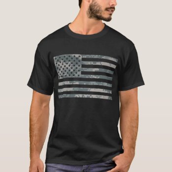 Acu Camouflage U.s. Flag T-shirt by s_and_c at Zazzle