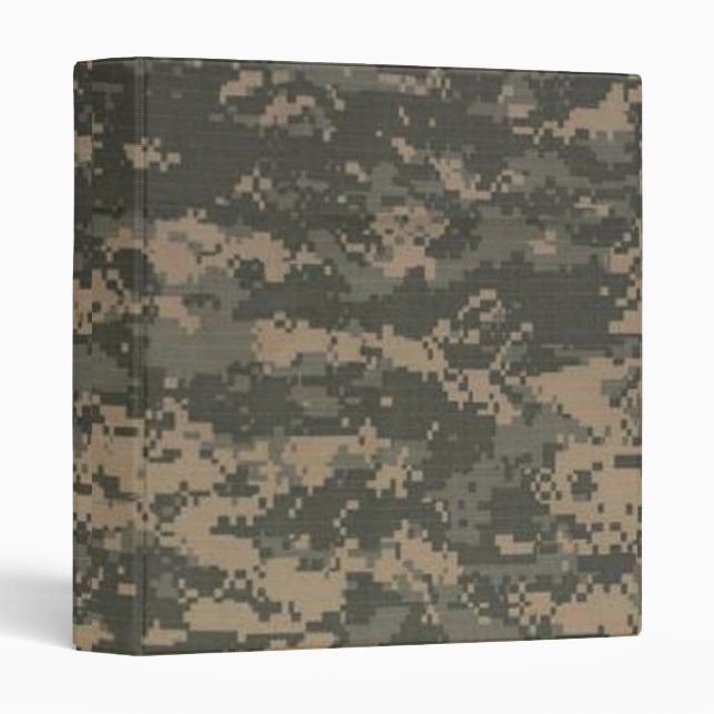 ACU Digital Camo Camouflage Binder (Front/Spine)