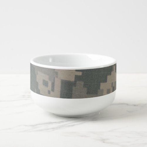 Acu Digital Pattern Print Camouflage Green Camo Soup Mug