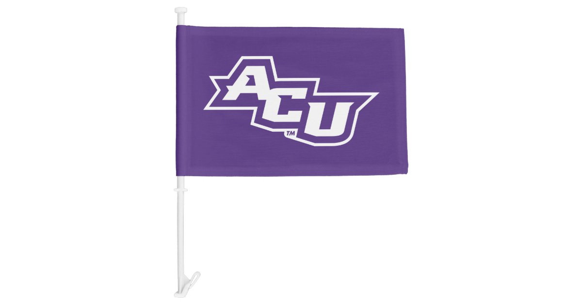 ACU Logo Car Flag | Zazzle