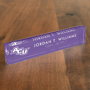 ACU Logo Desk Name Plate