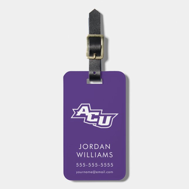 ACU Logo Luggage Tag (Front Vertical)