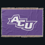 ACU Logo Throw Blanket<br><div class="desc">Check out these Abilene Christian University designs! Show off your pride with these new University products. These make the perfect gifts for the ACU student,  alumni,  family,  friend or fan in your life. All of these Zazzle products are customizable with your name,  class year,  or club. Go WILDCATS!</div>