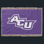 ACU Logo Throw Blanket<br><div class="desc">Check out these Abilene Christian University designs! Show off your pride with these new University products. These make the perfect gifts for the ACU student,  alumni,  family,  friend or fan in your life. All of these Zazzle products are customizable with your name,  class year,  or club. Go WILDCATS!</div>