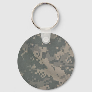 Acu Pattern Camouflage Troops Digital Art Peace Keychain