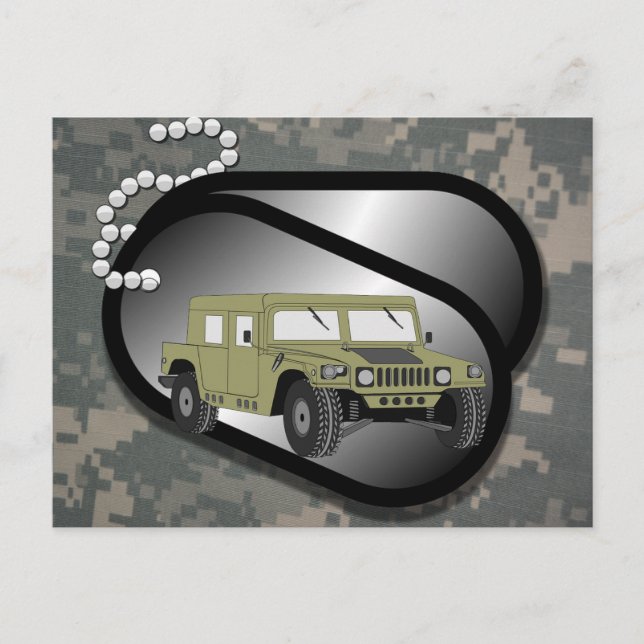 Acu Pattern Camouflage Troops Digital Art Peace Postcard (Front)