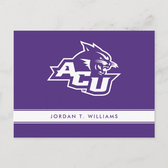 ACU Primary Logo Invitation Postcard (Front)