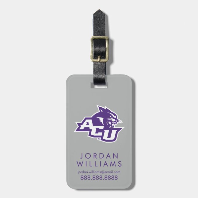 ACU Primary Logo Luggage Tag (Front Vertical)