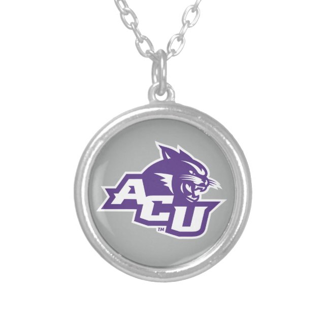 ACU Primary Logo Silver Plated Necklace (Front)