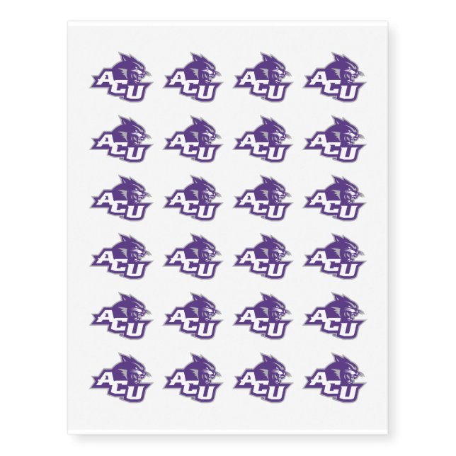 ACU Primary Logo Temporary Tattoos (Front)