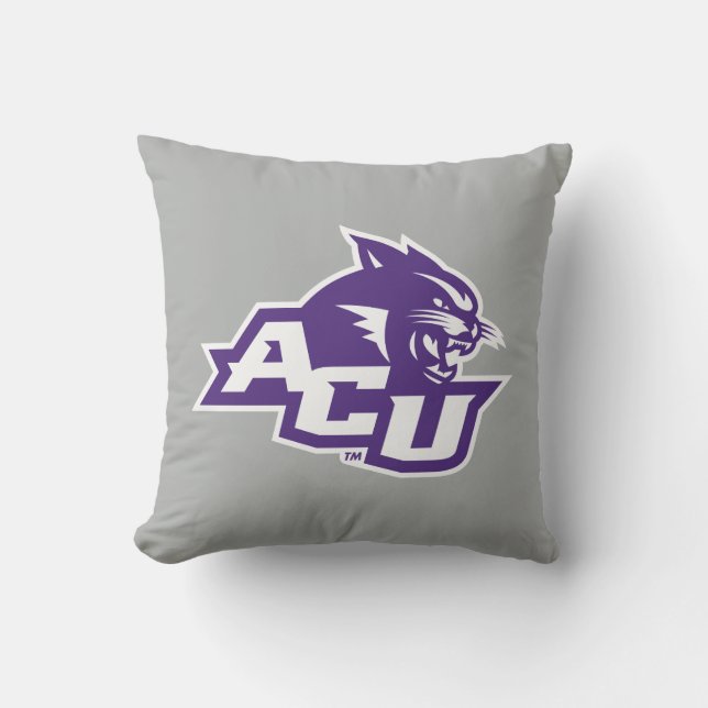 ACU Primary Logo Throw Pillow (Front)