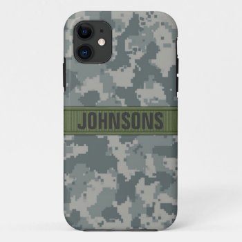 Acu Style Camo Personalized Iphone 11 Case by TechShop at Zazzle