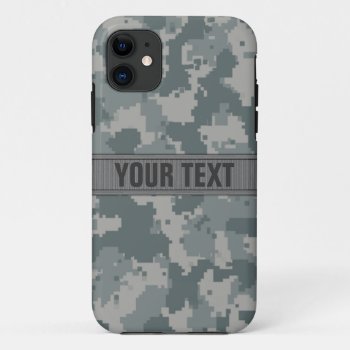 Acu Style Gray Camo #2 Personalized Iphone 11 Case by TechShop at Zazzle