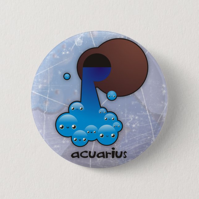 Acuarius buttom pinback button (Front)