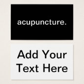 Acupuncture (Front & Back)