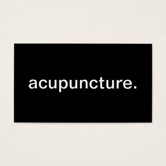 Acupuncture (Front)