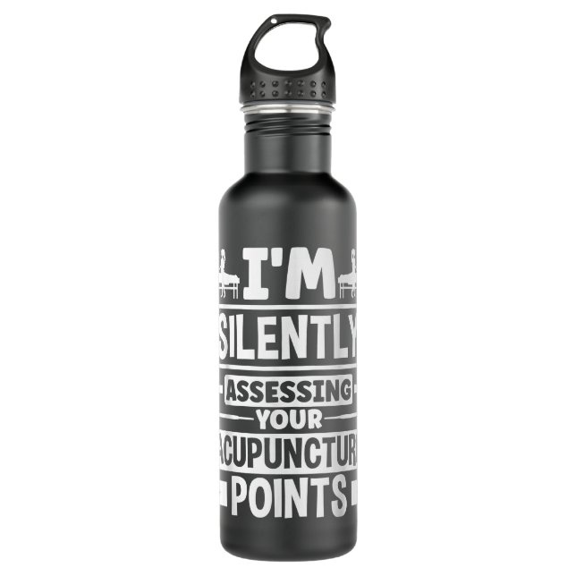 Acupuncture Acupuncture Points Funding Stainless Steel Water Bottle (Front)