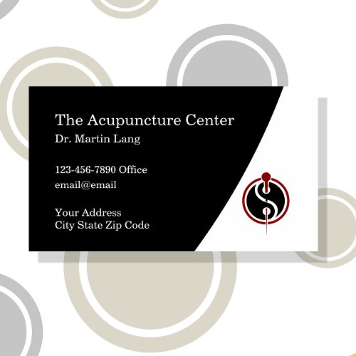 Acupuncture Appointment Medical Business Cards