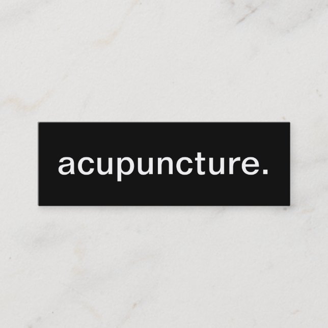 acupuncture Business Card (Front)