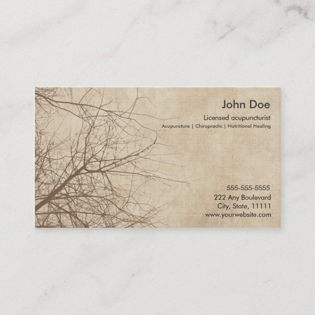 Acupuncture Business Card (Front)