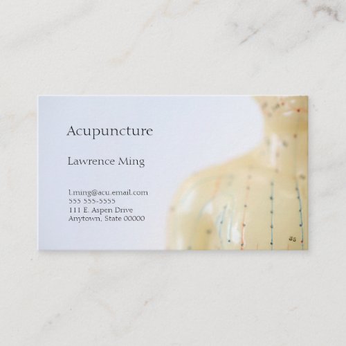 Acupuncture chest business card