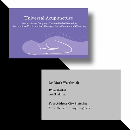 Acupuncture Chinese Medicine Business Card