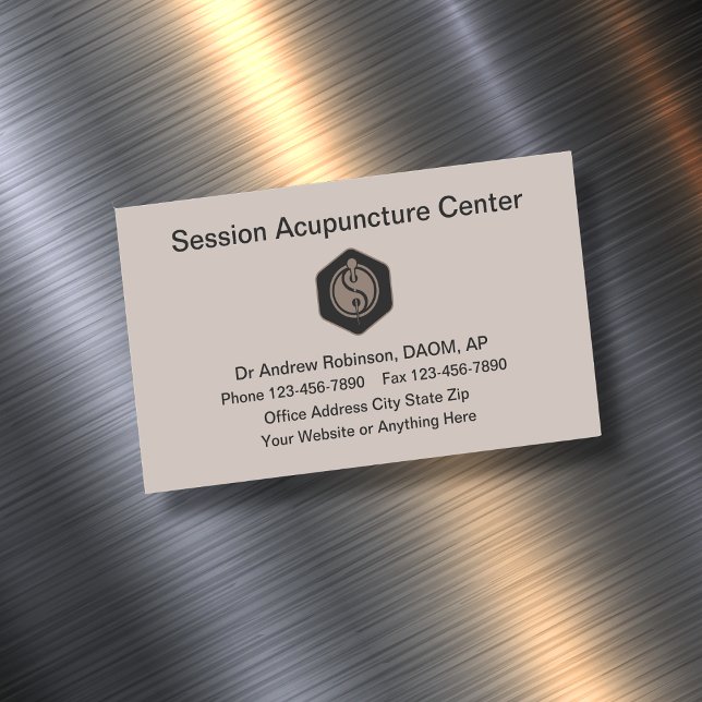 Acupuncture Chinese Medicine Business Card Magnet (Creator Uploaded)