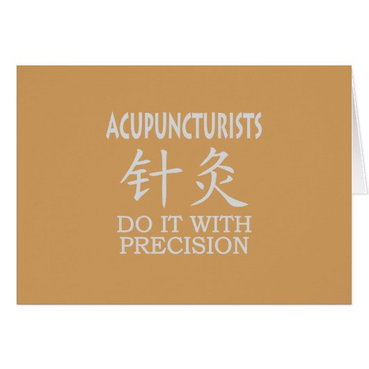Acupuncture Chinese Symbol Cards (Front Horizontal)