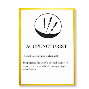 Acupuncture Healing Wall Art for Clinic Wall chart