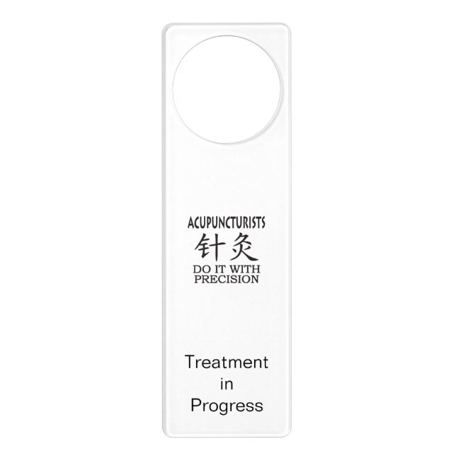 Acupuncture humor door hanger (Front)