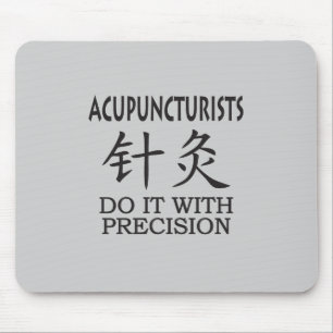 Acupuncture humor mouse pad