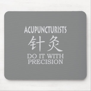 Acupuncture humor mouse pad