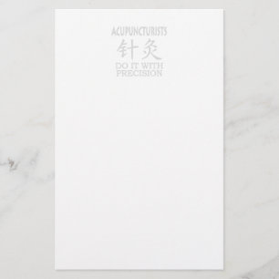 Acupuncture humor stationery