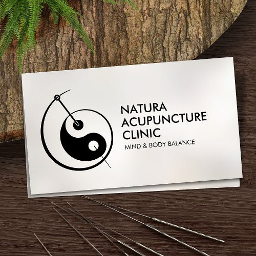 Acupuncture Needle _ Yin Yang  Business Card