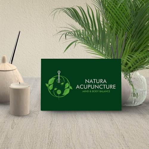 Acupuncture Needle _ Yin Yang Business Card