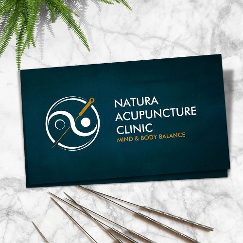 Acupuncture Needle _ Yin Yang  Business Card