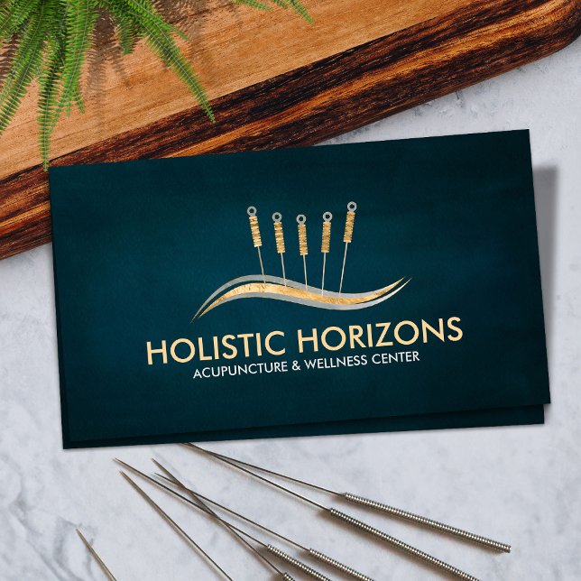 Acupuncture Needles Spine wave Business Card (Creator Uploaded)