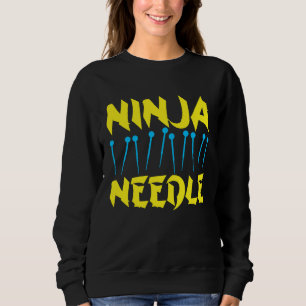 Acupuncture Ninja Needle Acupuncturist Acupuncture Sweatshirt