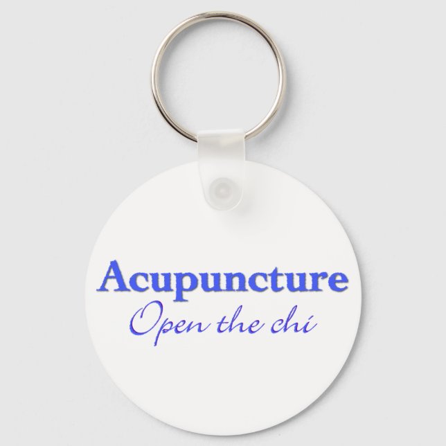 Acupuncture - Open the chi Keychain (Front)