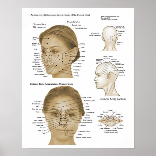 Acupressure Facial Rejuvenation Points Chart