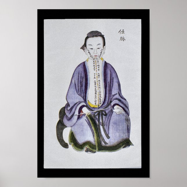 Acupuncture Ren May Meridian Channel Poster (Front)