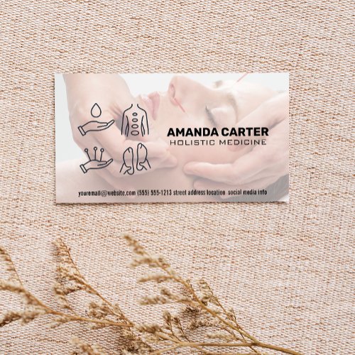 Acupuncture Session  Holistic Healing Business Card