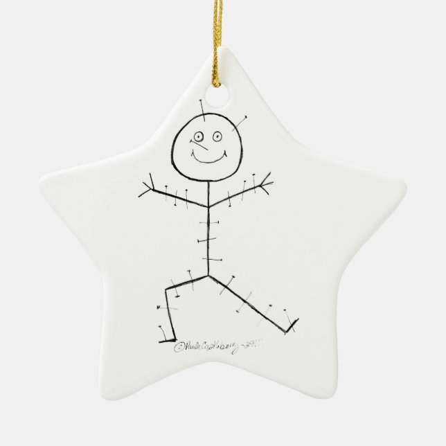 Acupuncture sticky ceramic ornament (Front)
