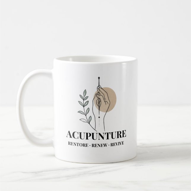 Acupuncture Therapy Mug Restore Renew Revive  (Left)