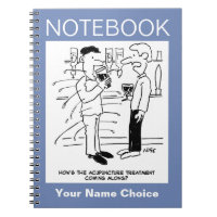 Acupuncture Treatment Cartoon Notebook