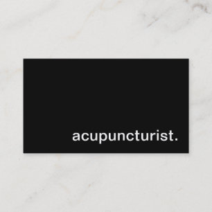 Acupuncturist Business Card