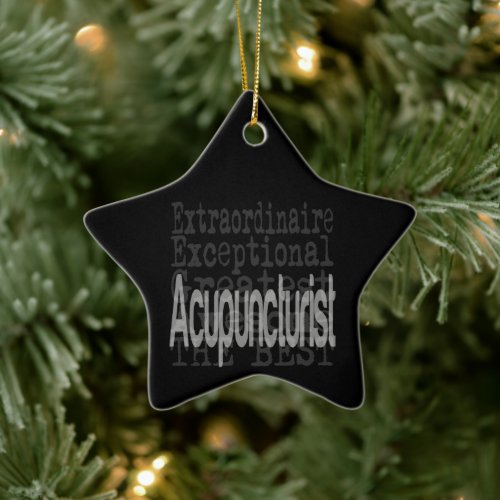 Acupuncturist Extraordinaire Christmas Ceramic Ornament