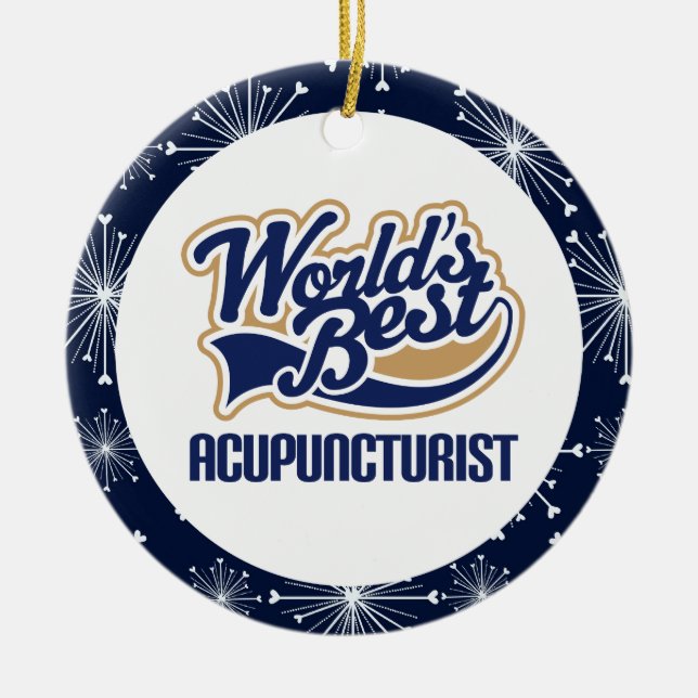 Acupuncturist Gift Ornament (Front)