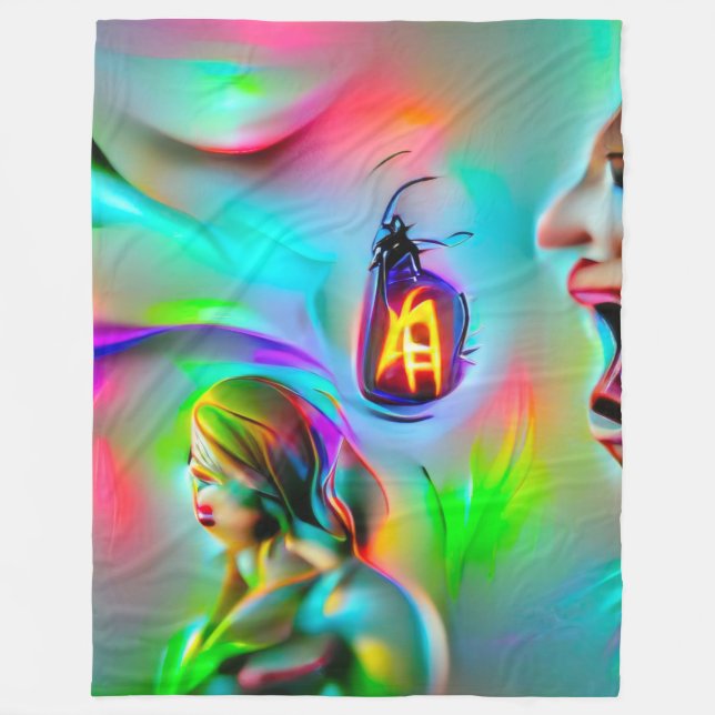 Acusticophobia Fleece Blanket (Front)