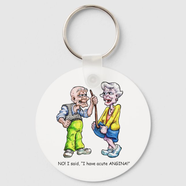 Acute Angina Keychain (Front)